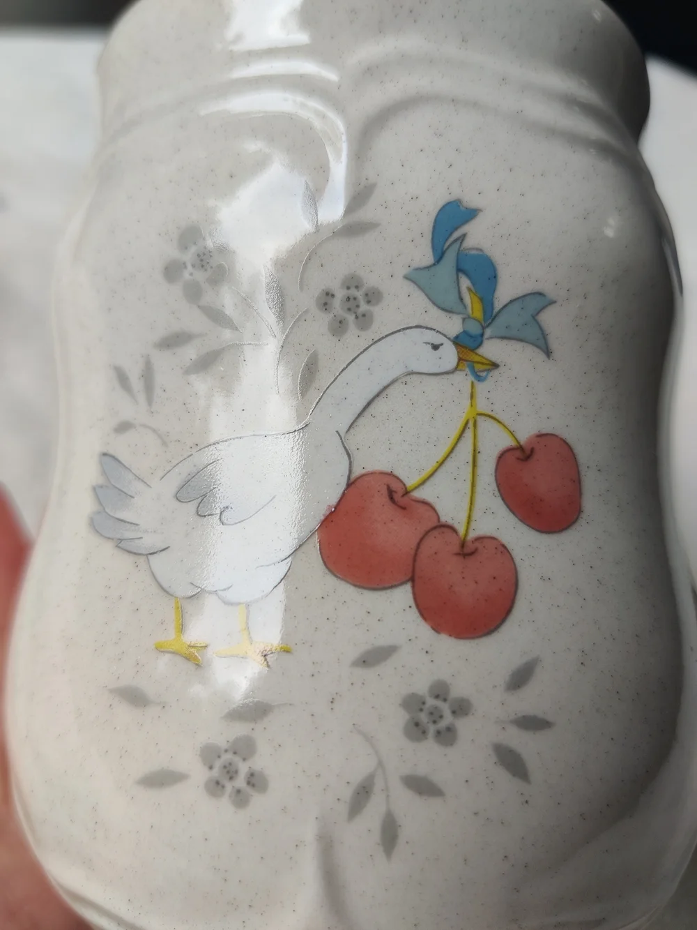 80s International Marmalade Country Goose Small Canister 6.25